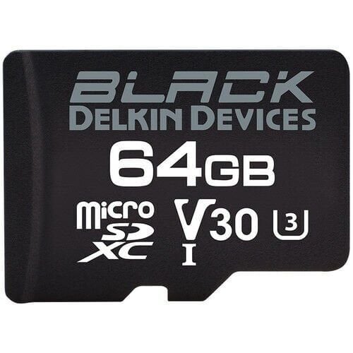Delkin 64GB Micro SD UHS-I V30 Black Hafıza Kartı