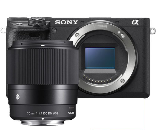 Sony A6400 Body + Sigma 30mm DC DN F1.4 Lens