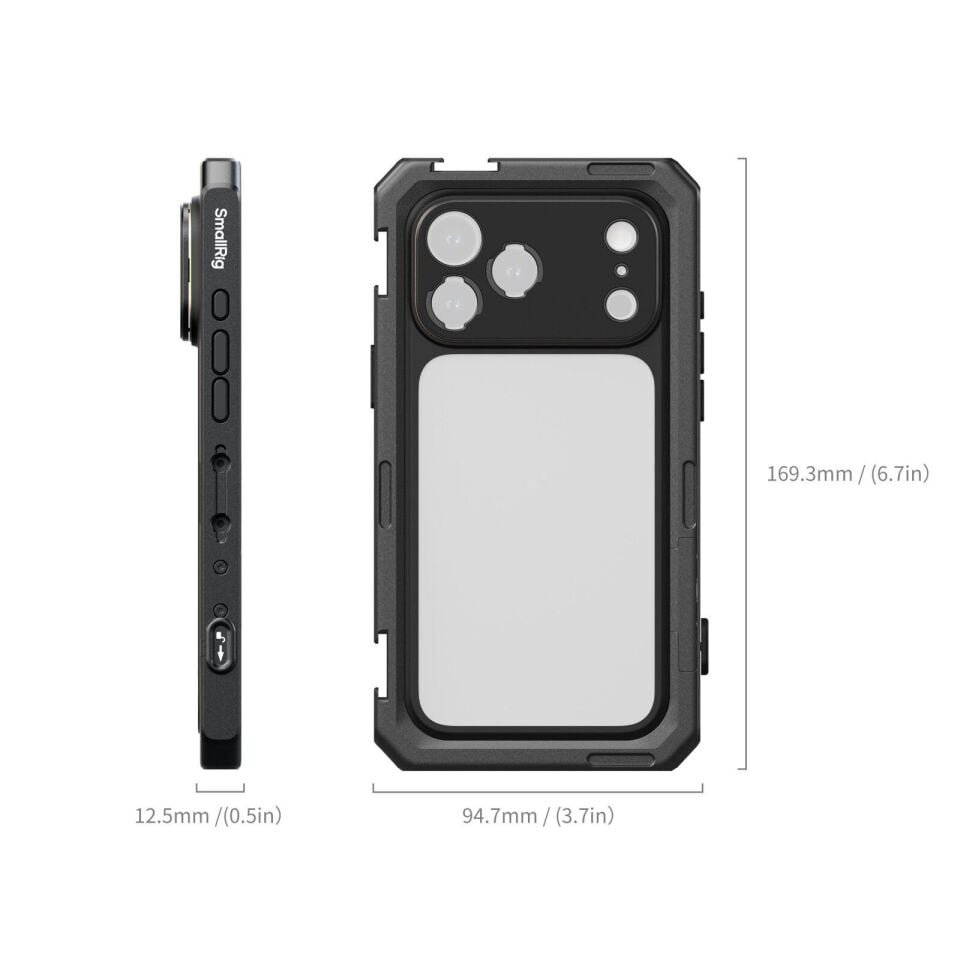 SmallRig 5545 iPhone 17 Pro için Mobil Video Kafesi (Temel Sürüm)