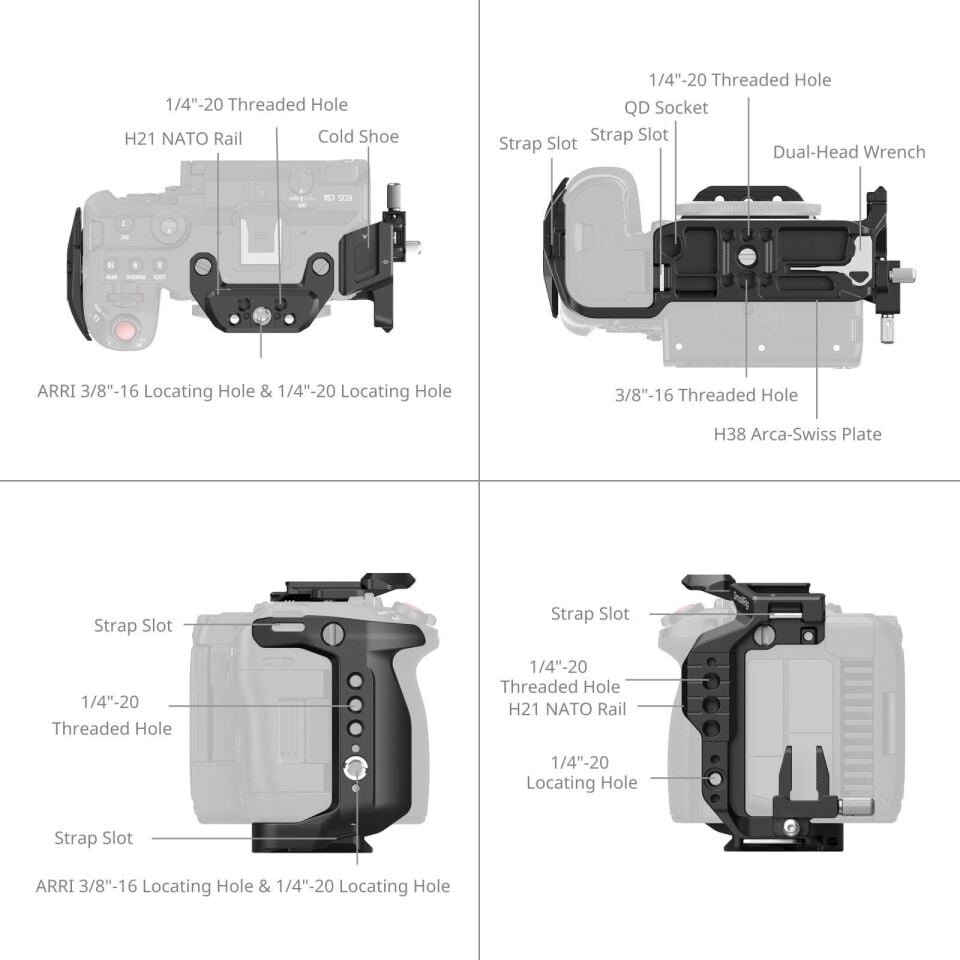 SmallRig 5656 Canon EOS C50  için  Kafes