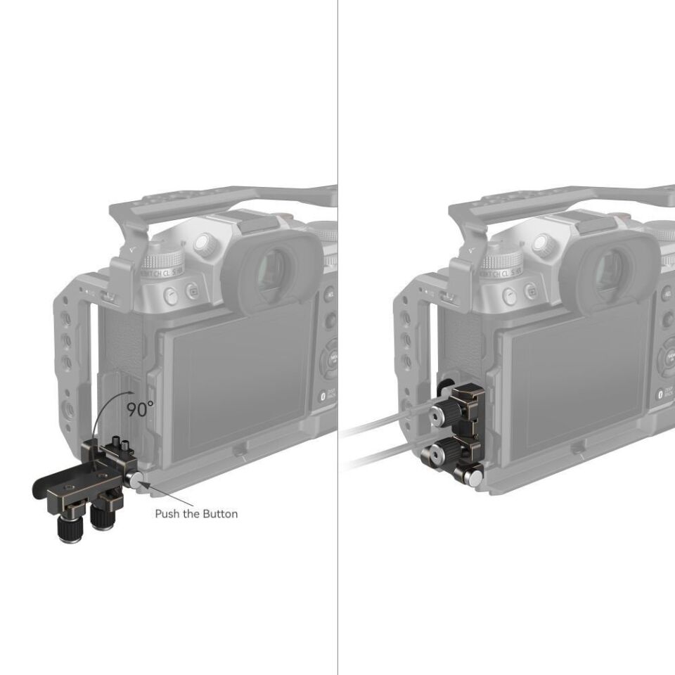 SmallRig 4147 FUJIFILM X-T5 için  HDMI ve USB-C Kablo Kelepçesi