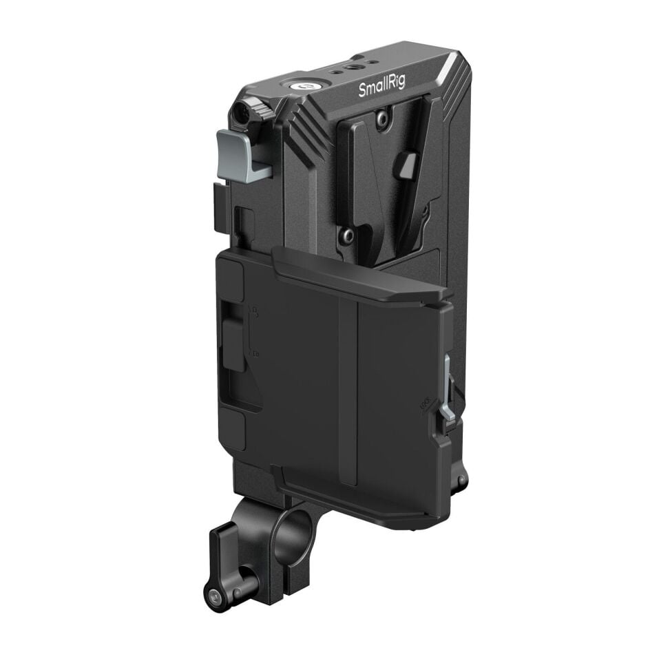 SmallRig 5226 V-Mount Pil Montaj Plakası Kiti 15 mm LWS Rob Borulu