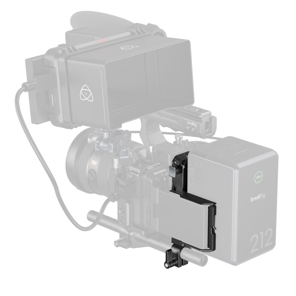 SmallRig 5226 V-Mount Pil Montaj Plakası Kiti 15 mm LWS Rob Borulu