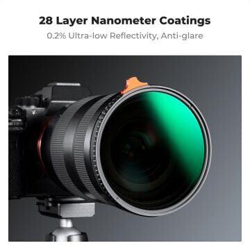 K&F Concept 95mm Nano-X Variable ND2-400 Filtre (9 Stop)