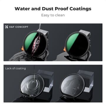 K&F Concept 95mm Nano-X Variable ND2-400 Filtre (9 Stop)