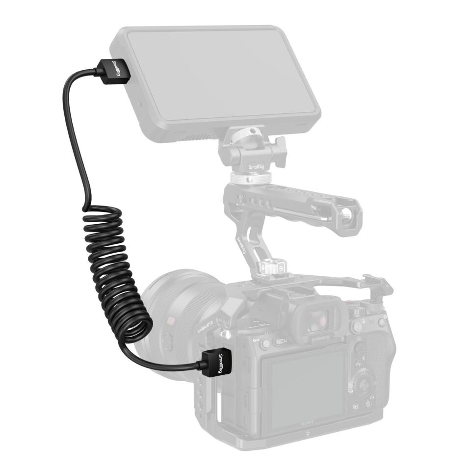 SmallRig 4963 Sarmal HDMI Veri Kablosu (A'dan A'ya)