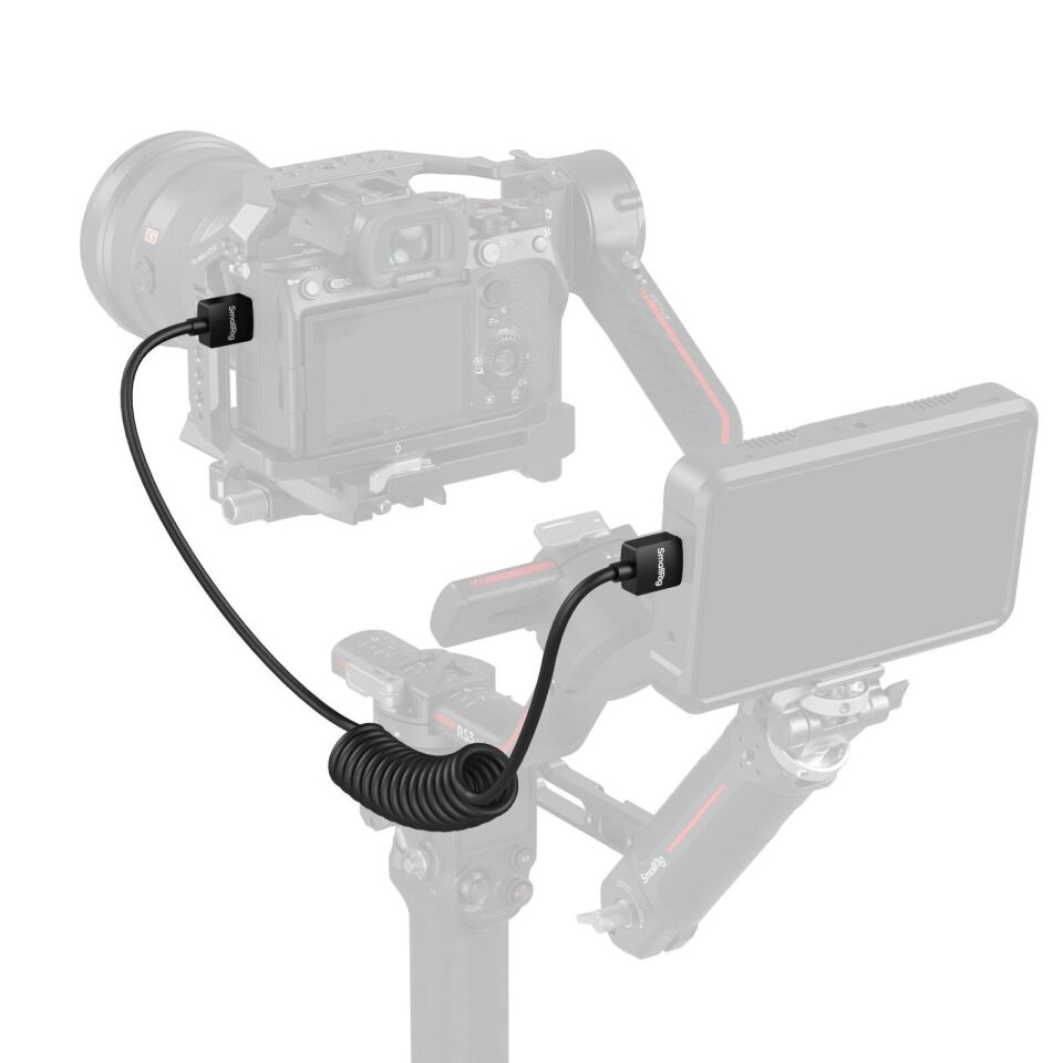 SmallRig 4963 Sarmal HDMI Veri Kablosu (A'dan A'ya)
