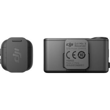 DJI Mic 3 Kompakt Kablosuz Mikrofon Sistemi/Kamera ve Akıllı Telefon için Kaydedici