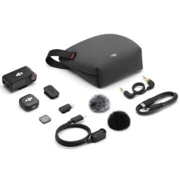 DJI Mic 3 Kompakt Kablosuz Mikrofon Sistemi/Kamera ve Akıllı Telefon için Kaydedici