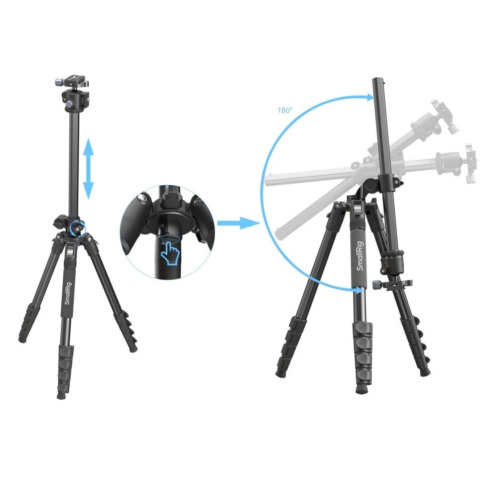 SmallRig 5290 CT25 Profesyonel Tepegöz Kamera Tripodu