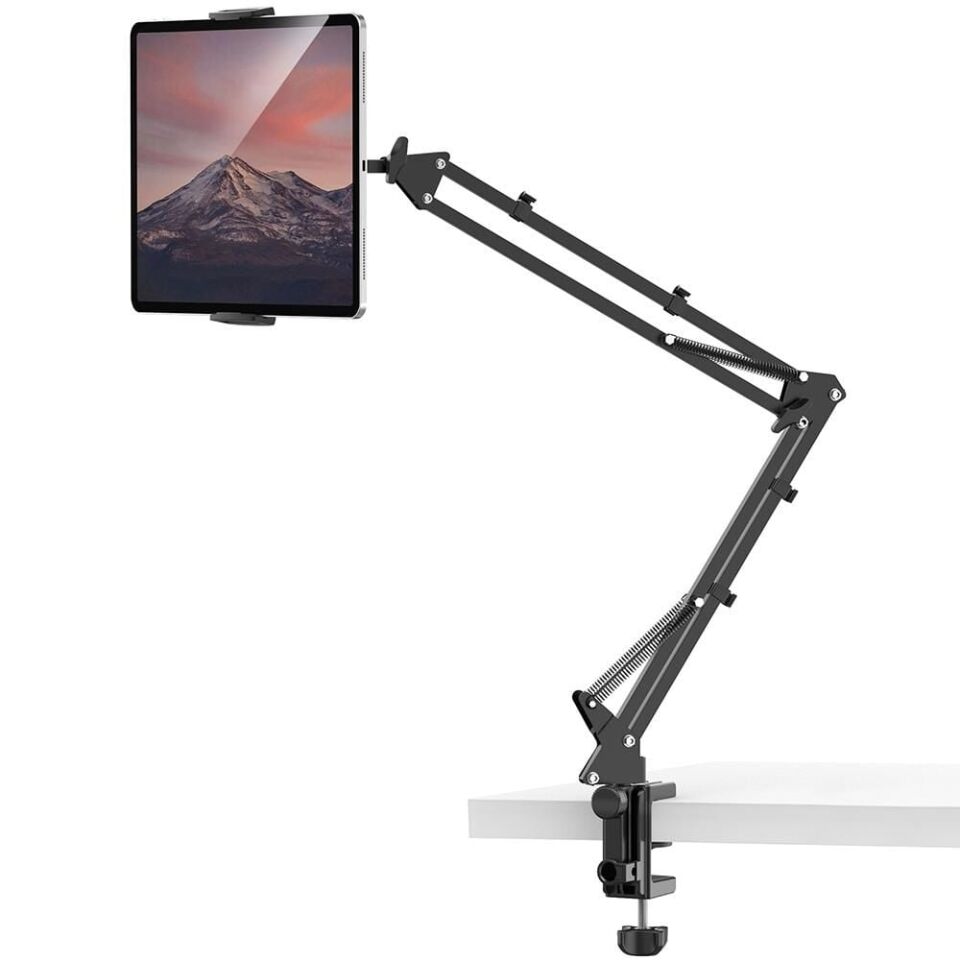 Ulanzi T2 Çift Kollu Mikrofon Telefon ve Tablet Masa Standı