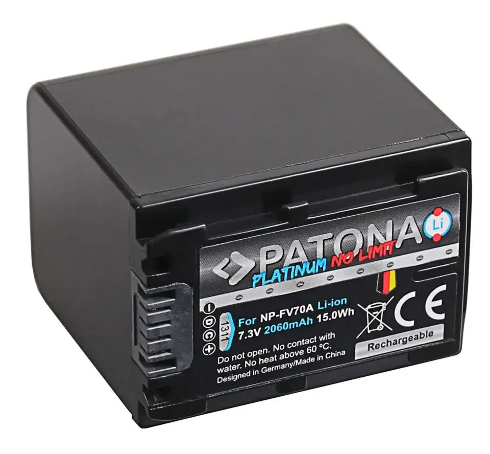Patona NP-FV70 Platinum Batarya Sony Kameralar için