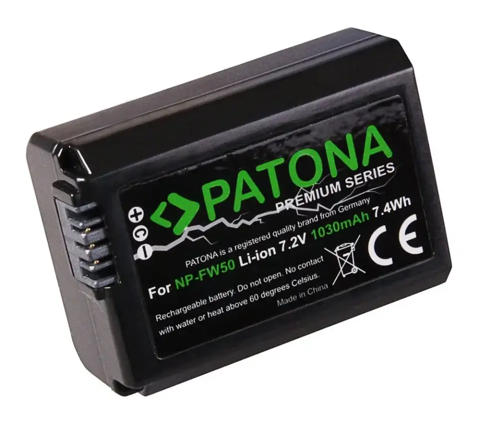 Patona NP-FW50 Premium Batarya Sony için