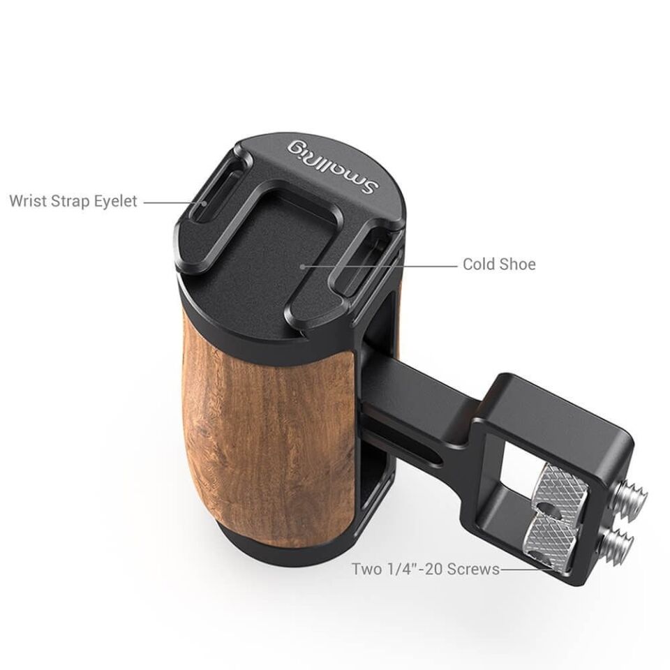 SmallRig 2913 Ahşap Mini Yan Sap (1/4''-20 Vida)