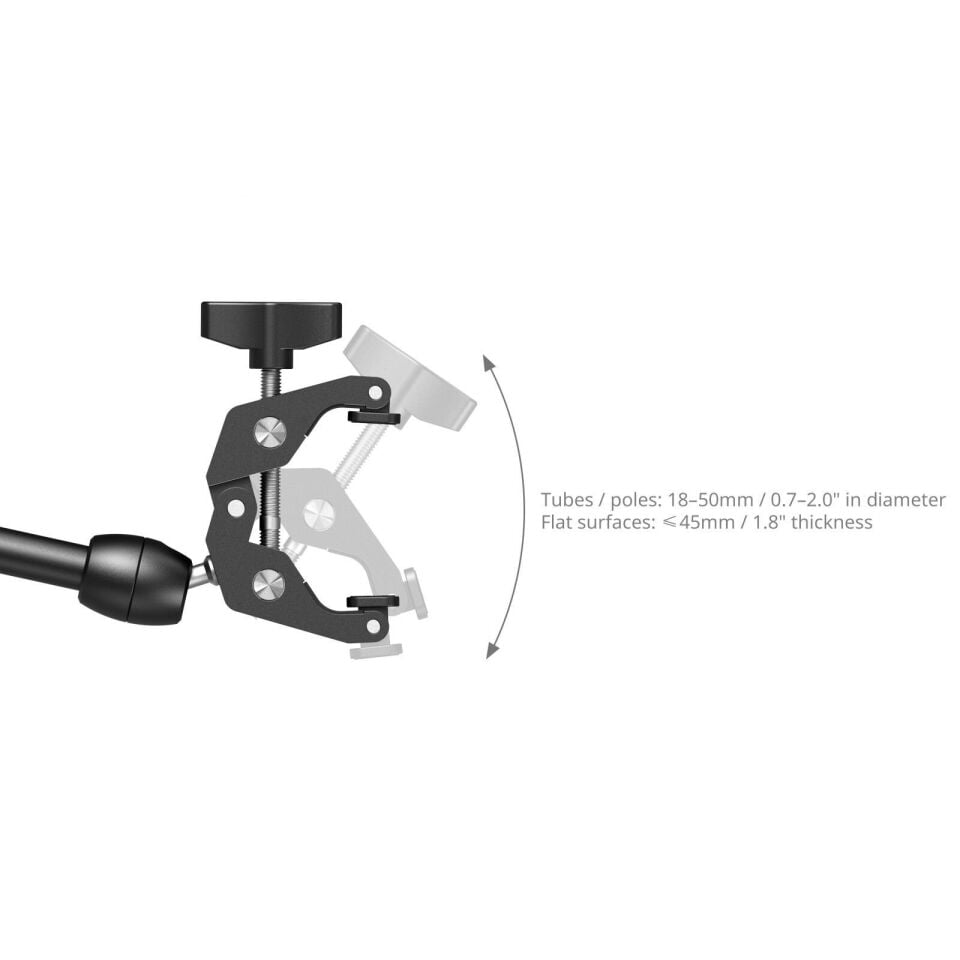 SmallRig 5624 Masaüstü Sihirli Kol Yengeç Şeklinde Kelepçe Kiti
