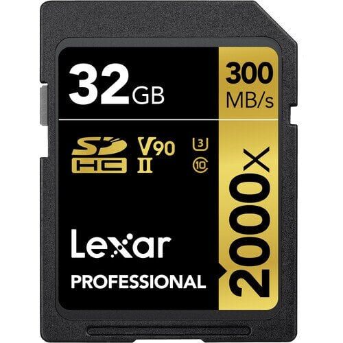 Lexar 32GB Professional 2000x SDHC V90 Hafıza Kartı