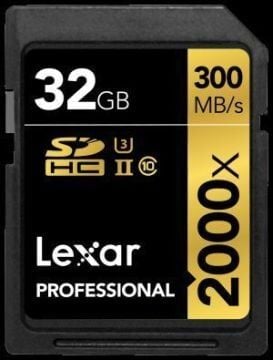 Lexar 32GB Professional 2000x SDHC V90 Hafıza Kartı