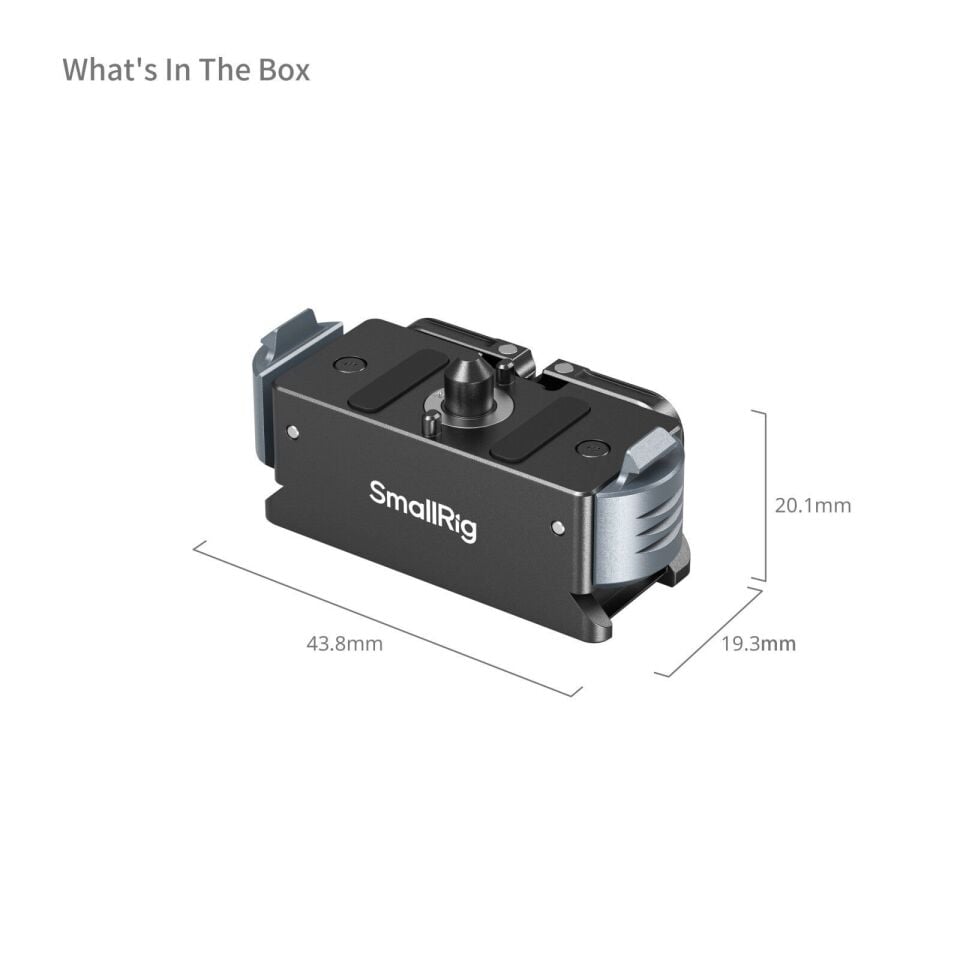 SmallRig 5437 GoPro Hero Black 13 için  Hızlı Çıkarma Adaptör Montajı