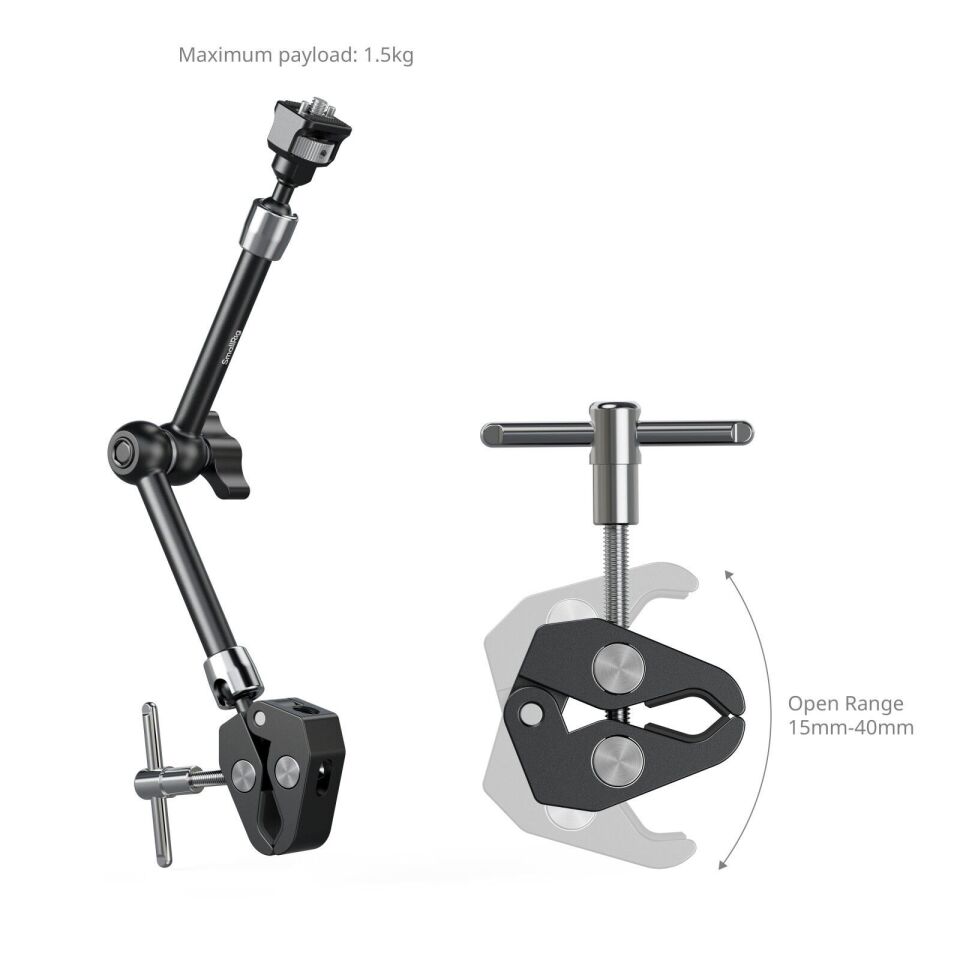 SmallRig 5311 Yengeç Şekilli Kelepçeli  Sihirli Kol (11'')