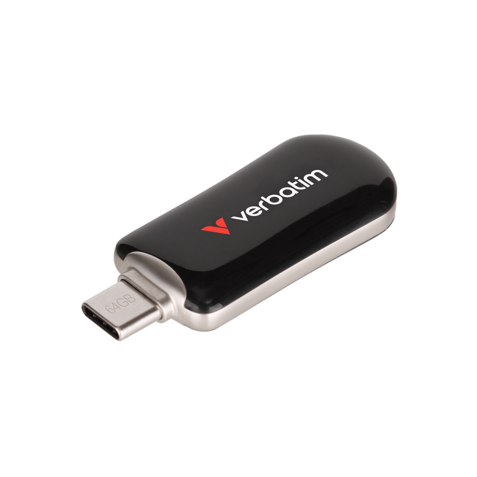 Verbatim 64GB Plectra Usb-C Usb Flash Bellek Siyah Renk-(30224)