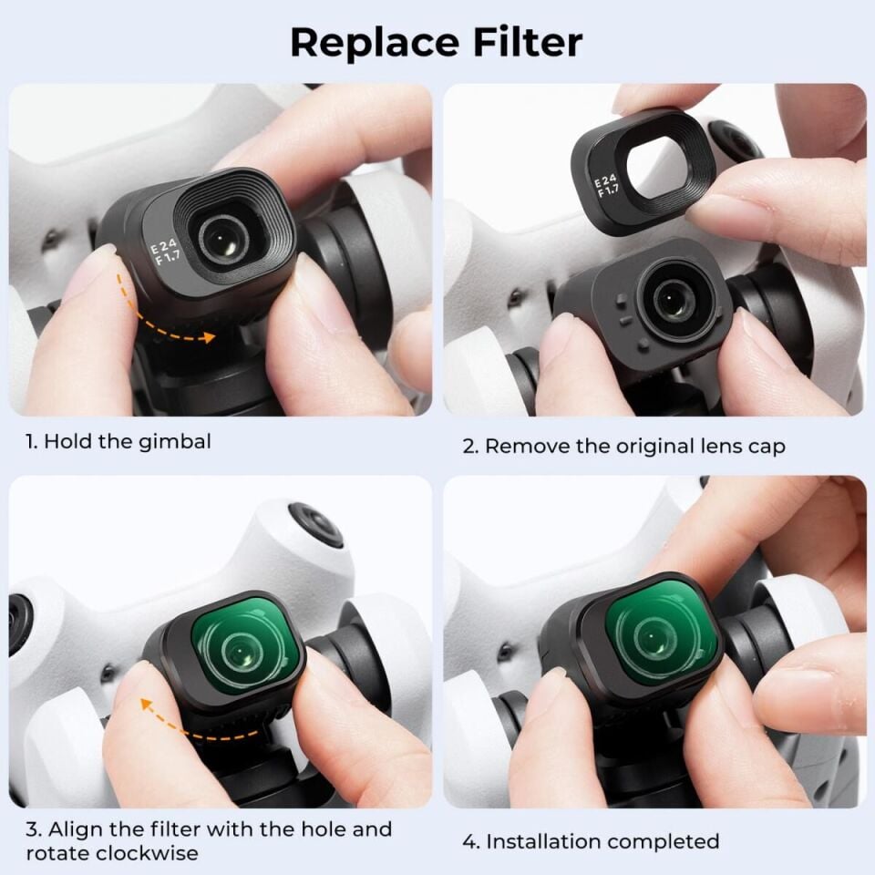 K&F DJI Mini 4 Pro UV Filtresi