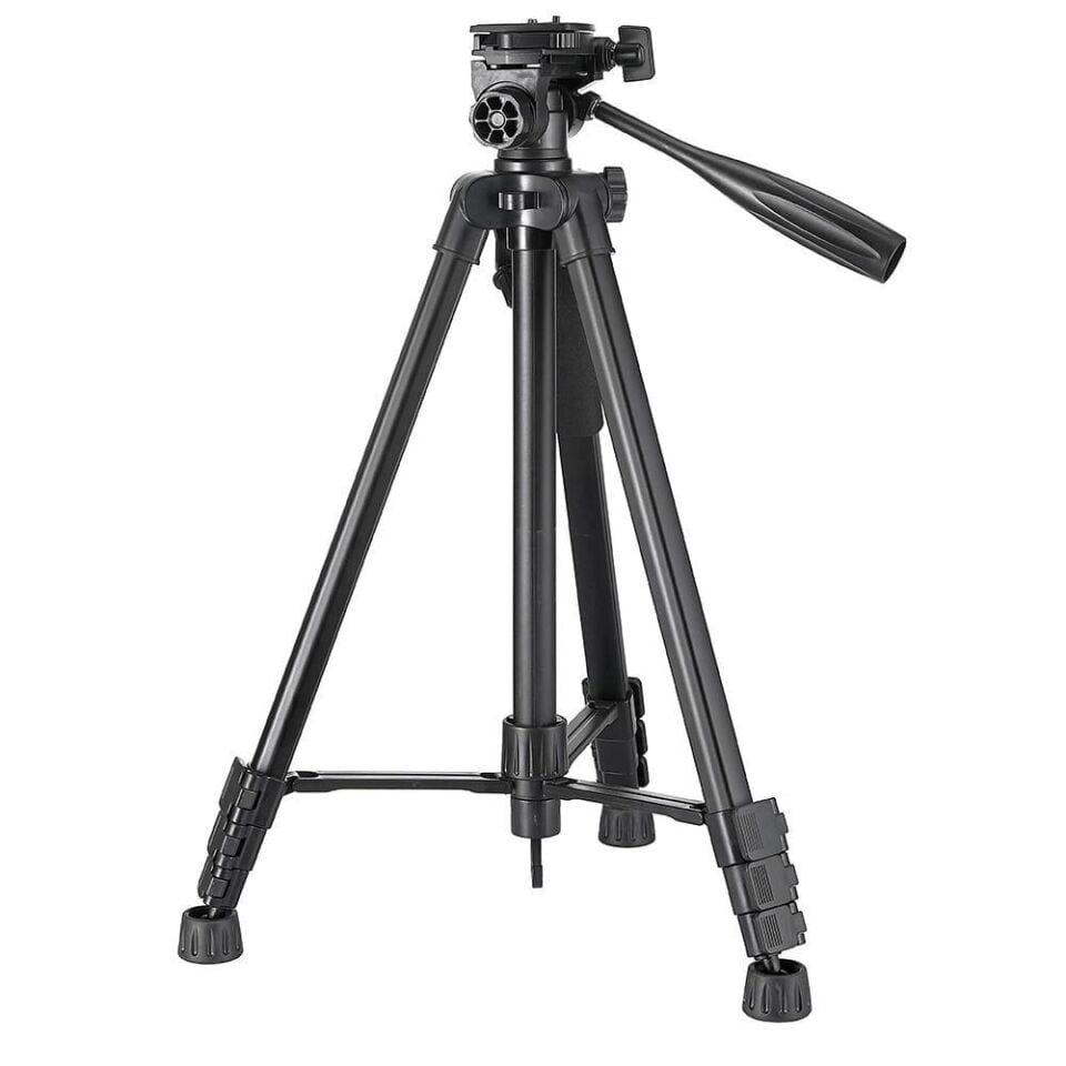 Kingjoy VT-860SCB Uzaktan Kumandali + Cep Telefonu Standli Video Tripodu Siyah (Large)