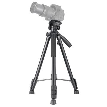 Kingjoy VT-860SCB Uzaktan Kumandali + Cep Telefonu Standli Video Tripodu Siyah (Large)