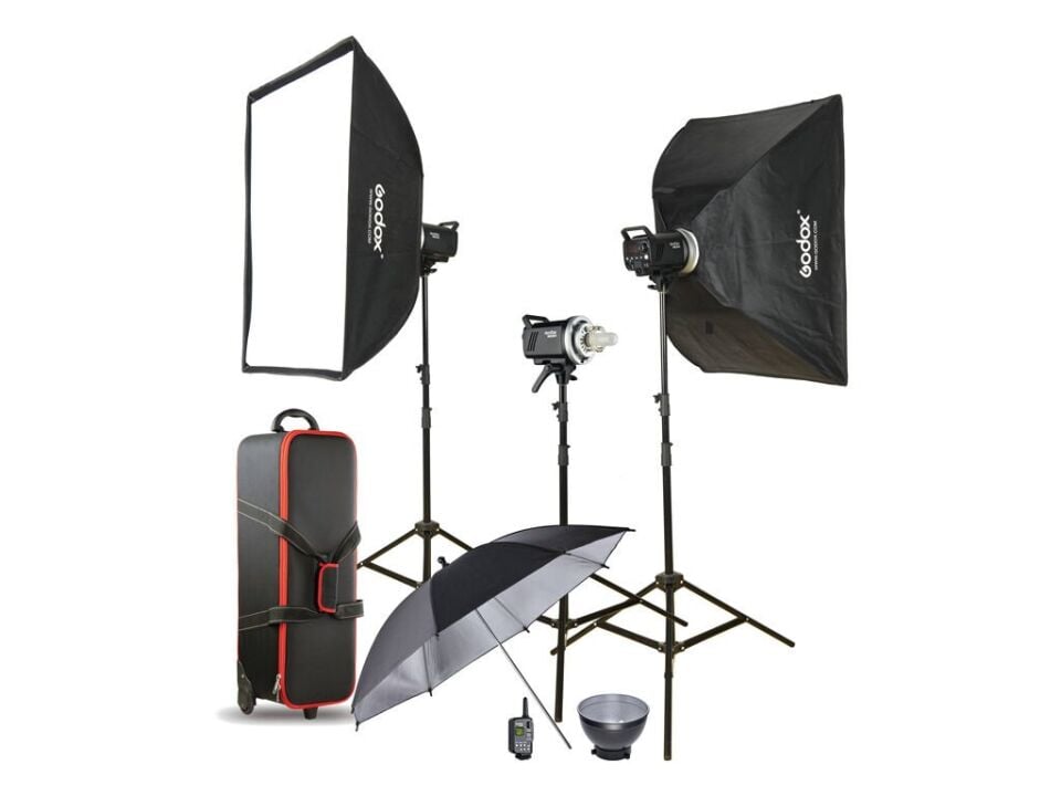 Godox MS300-D 300W 3'lü Paraflaş Kiti