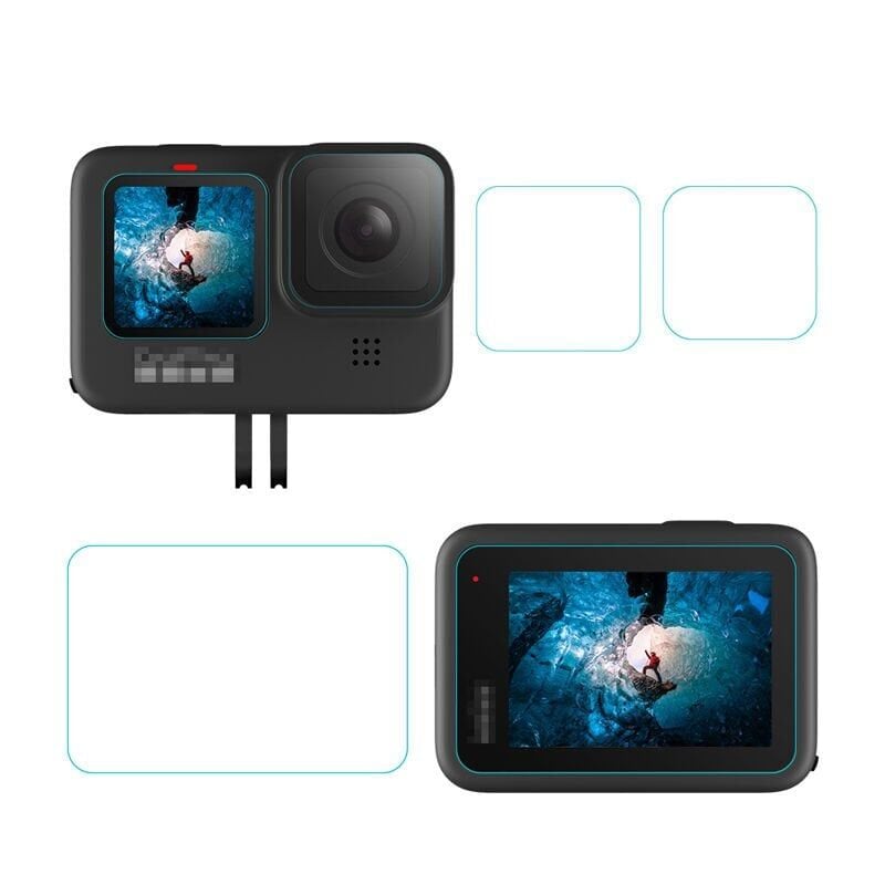Oem Marka GoPro 9 / 10 / 11 İçin 3'lü LCD Lens Ekran Koruyucu