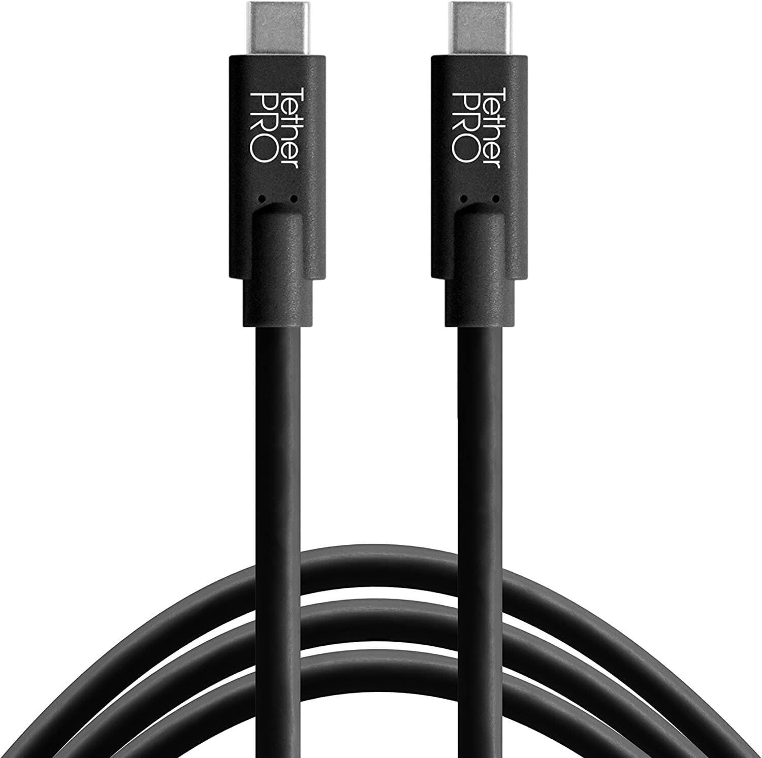 TetherPro USB-C to USB-C 4.6m Bağlantı Kablosu (CUC15-BLK)