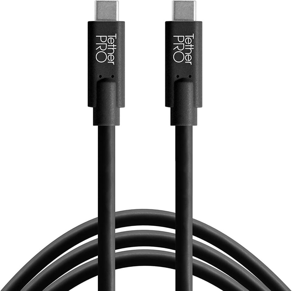 TetherPro USB-C to USB-C 4.6m Bağlantı Kablosu (CUC15-BLK)
