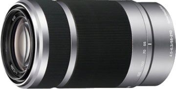 Sony E 55-210mm f/4.5-6.3 OSS Lens (Silver)