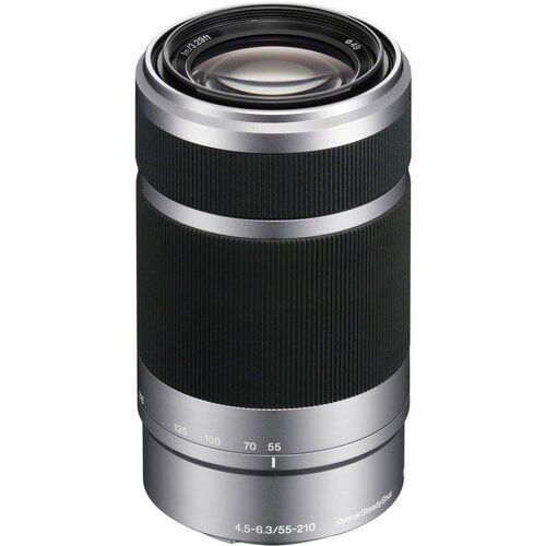 Sony E 55-210mm f/4.5-6.3 OSS Lens (Silver)