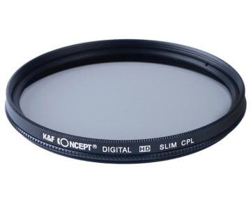 K&F Concept 52mm Polarize HD Slim Filtre