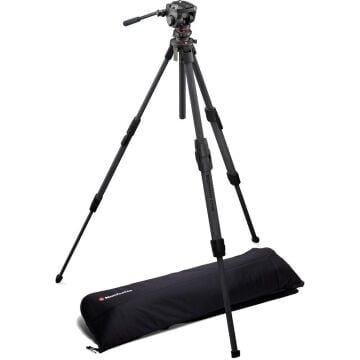Manfrotto MKONEC-500X One Karbon Tripod ve 500X Akışkan (Fluid) Video Başlık