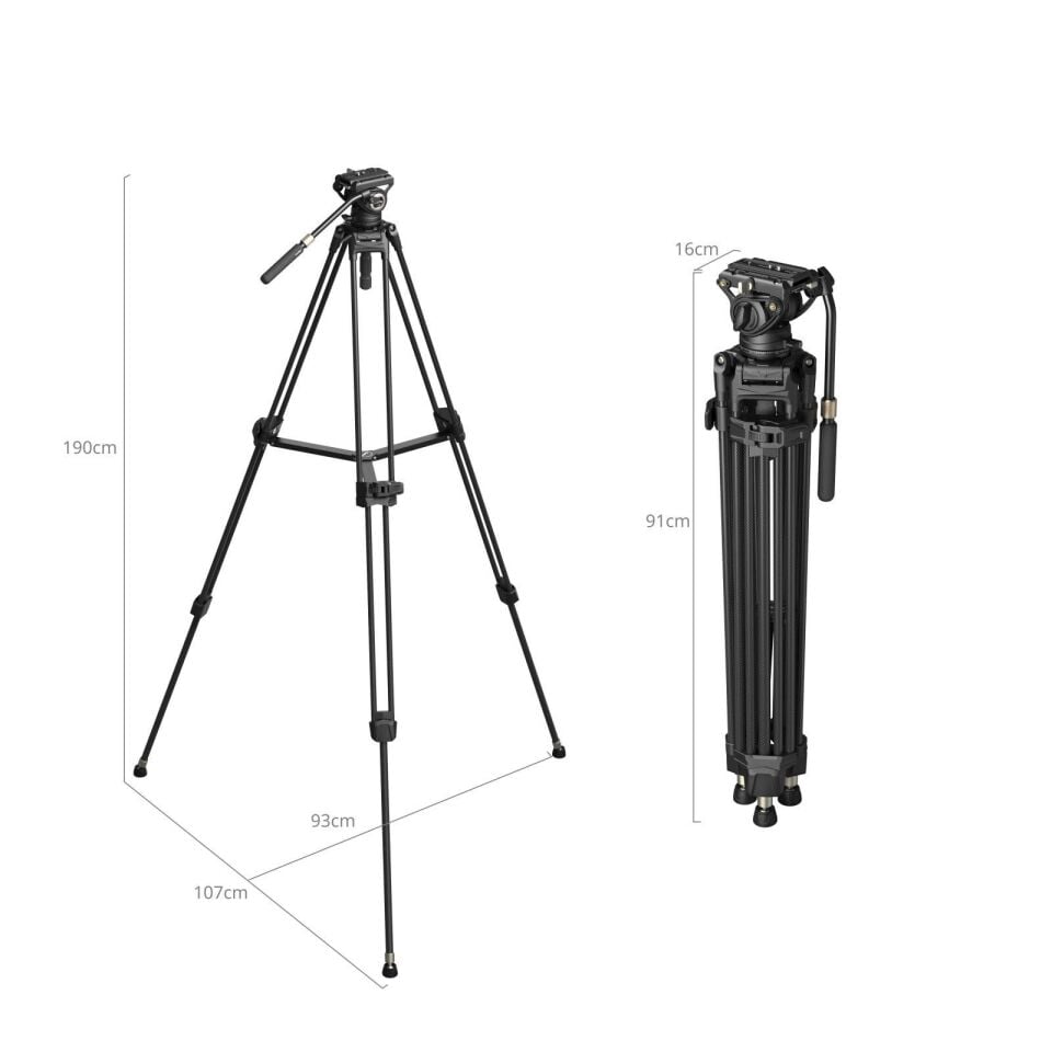 SmallRig AD-80S 5111 Profesyonel Video  Tipi Tripod Kiti