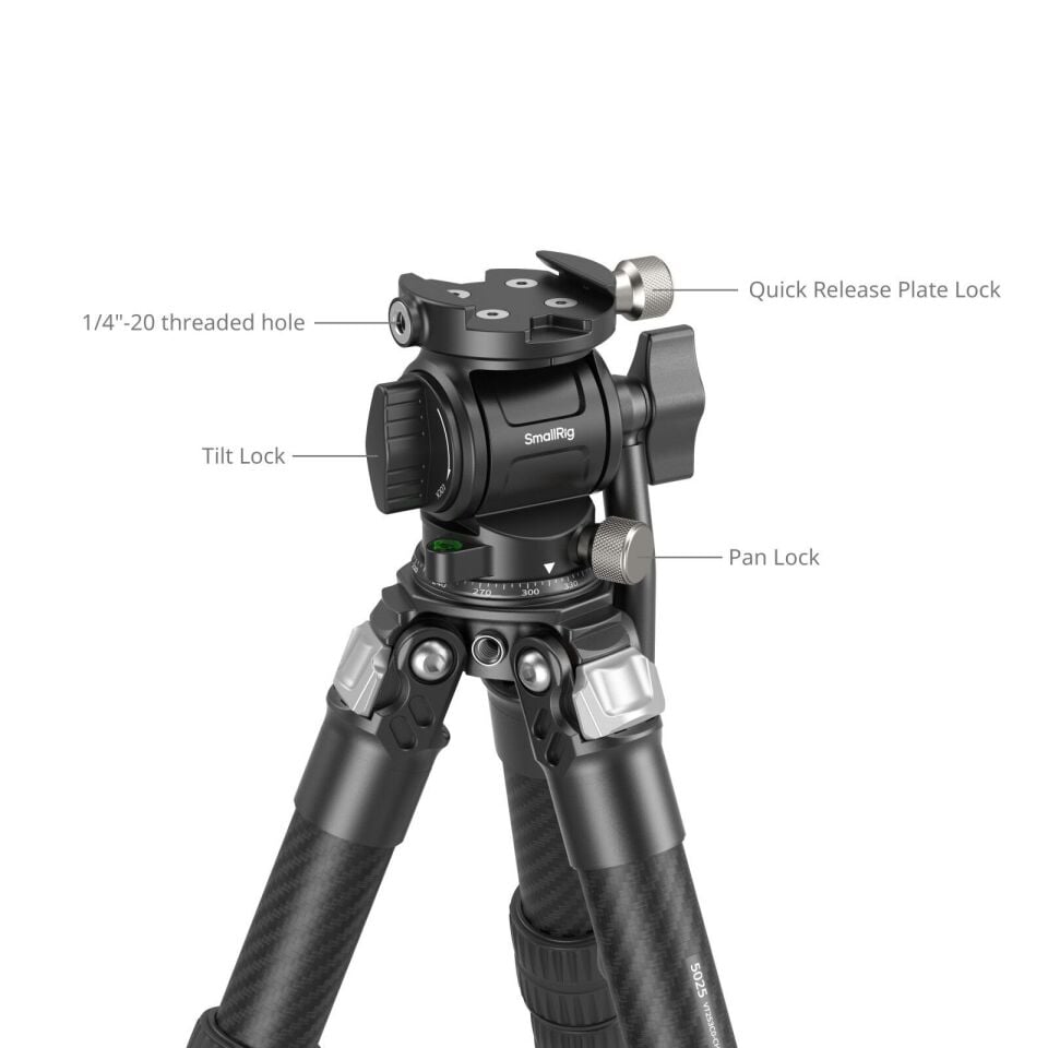 SmallRig 5025  Karbon Fiber Masaüstü Tripod Seti