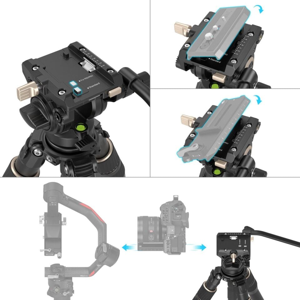 SmallRig 4643 FT-S303  Karbon Fiber Tripod Kiti
