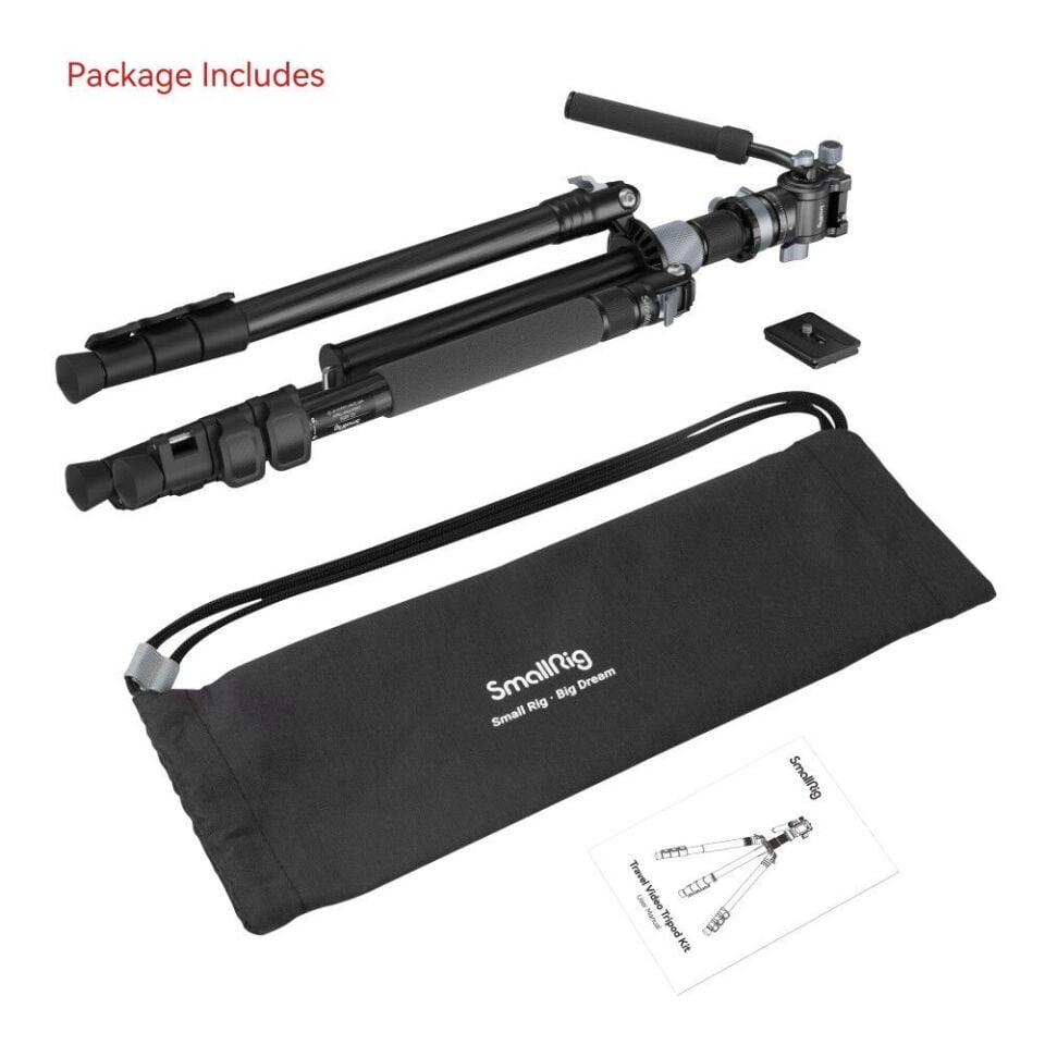 SmallRig 4221 Karbon Seyahat Video Tripod