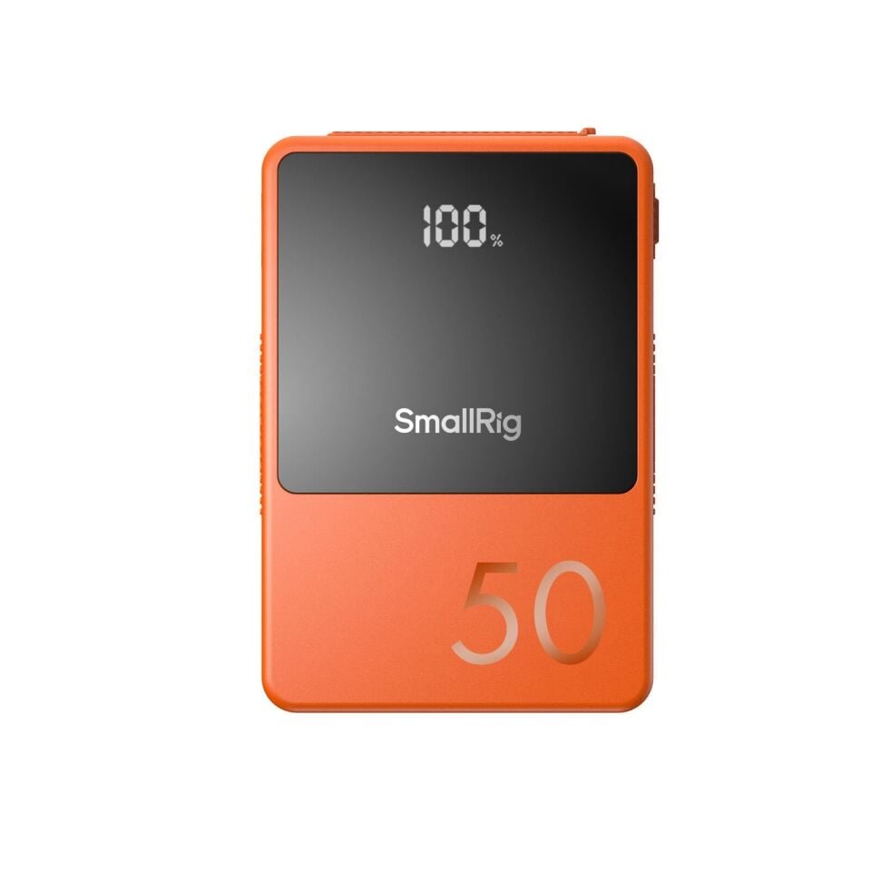 SmallRig 4871 VB50 Mini V Montajlı Pil (Turuncu)