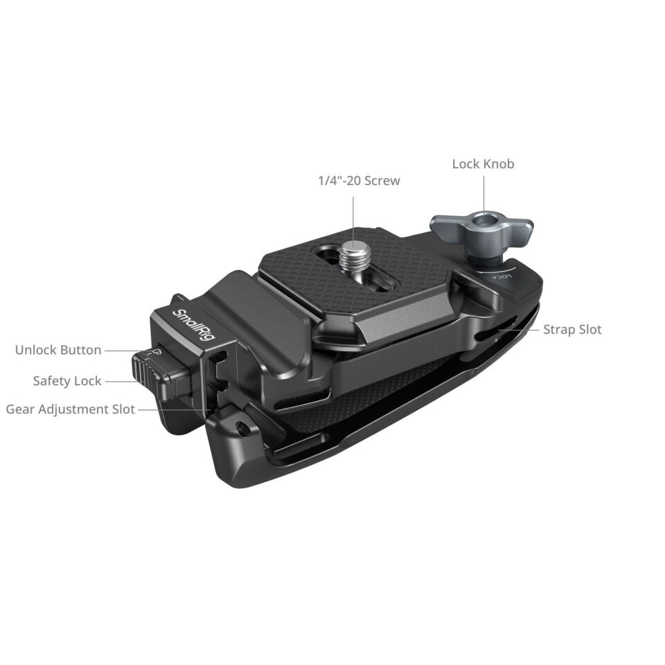 SmallRig 5053 Hızlı Çıkarma Montaj Plakalı  Kamera Klipsi Kiti