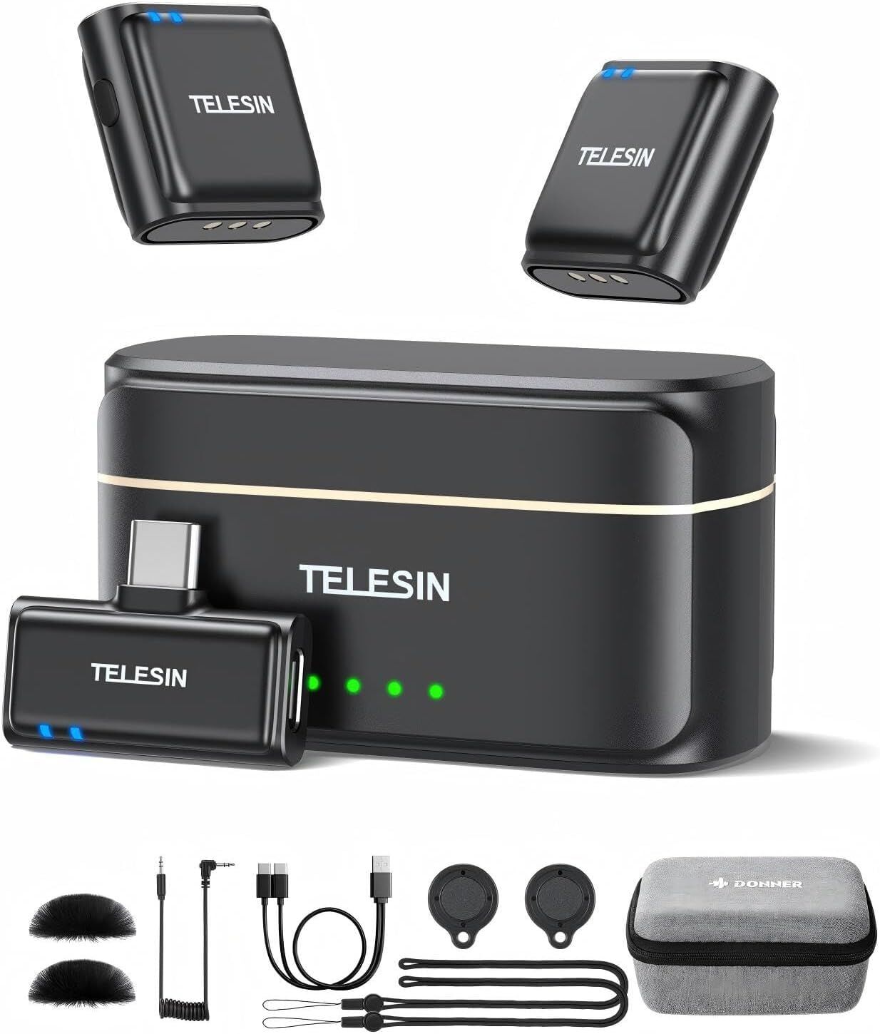 Telesin Wireless Lavalier Microphone