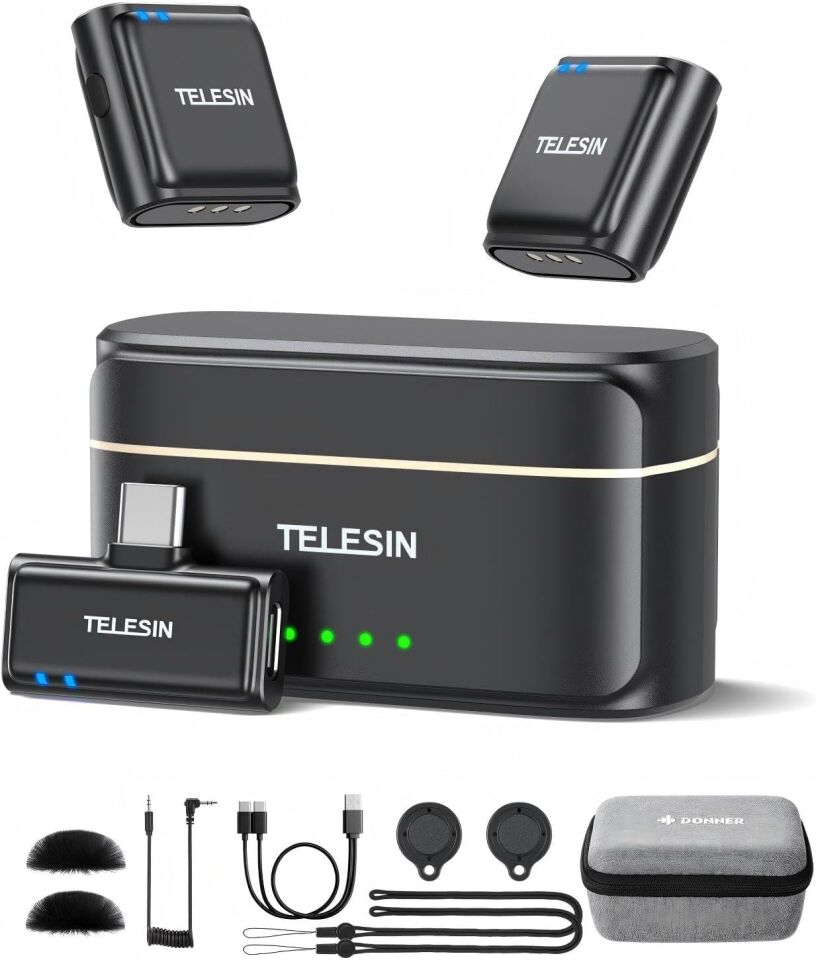 Telesin Wireless Lavalier Microphone