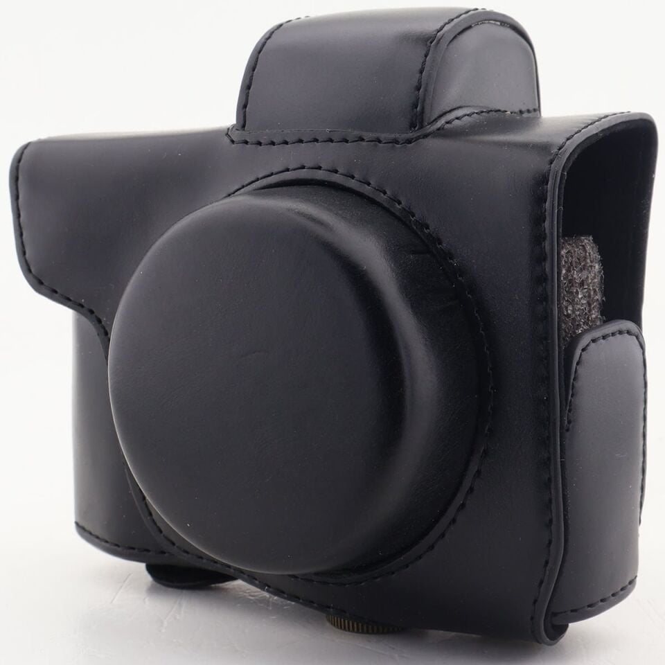 Sony RX100 Serileri için Siyah Deri Çanta (RX100 II-III-IV-V-VI-VII)