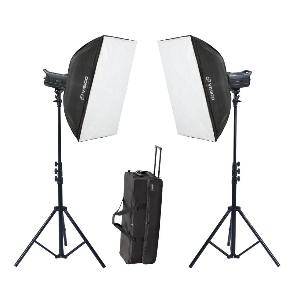 Visico Led-150ST 2’li Video Led Işık Seti (150W)