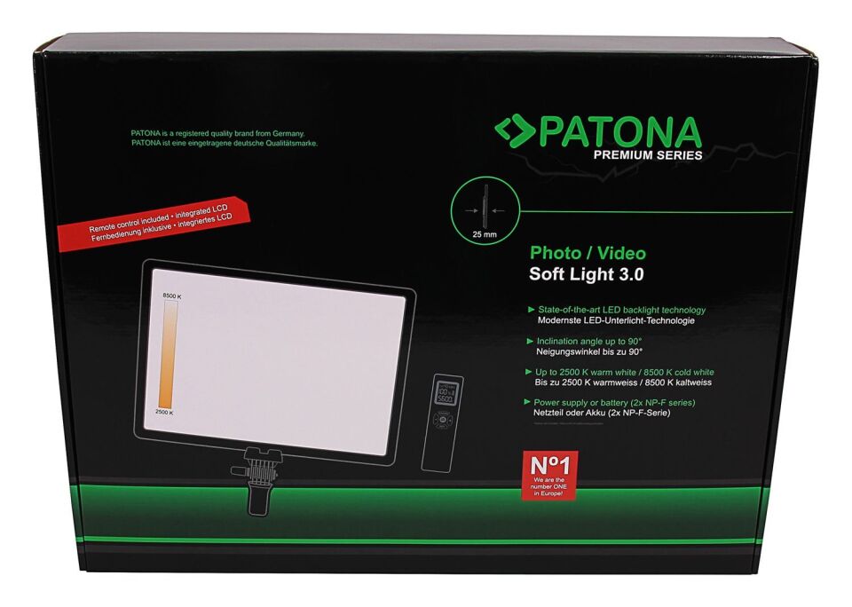 PATONA SL-288ARC BiColor Yumuşak Fotoğraf ve Video Işığı