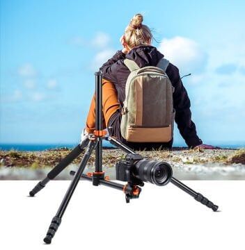 K&F Concept T254A8 Monopod Özellikli Tripod (239cm Uzunluk)