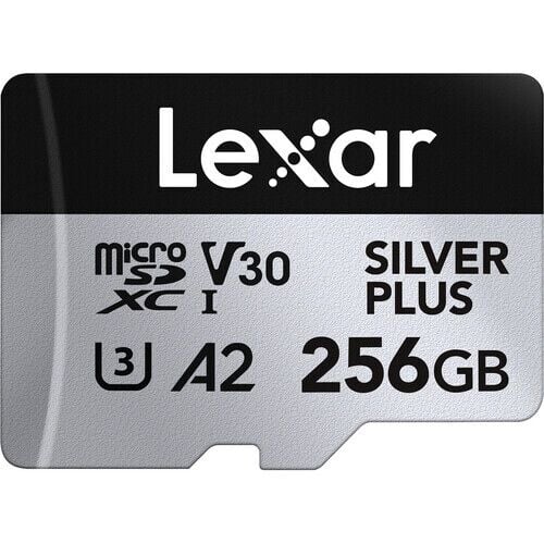 Lexar 256GB 205 MB/s Silver Plus Micro SD Hafıza Kartı