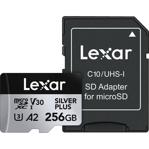 Lexar 256GB 205 MB/s Silver Plus Micro SD Hafıza Kartı