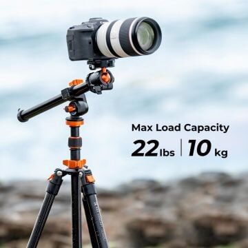 K&F Concept K234A7 + BH-28L Extension Arm Monopod Özellikli Tripod